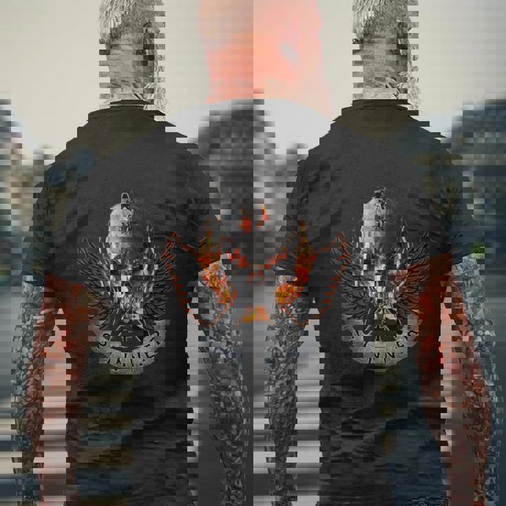 シナーヘビーメタルフライングv 長袖tシャツ メンズTシャツ バックプリント 高齢者への贈り物