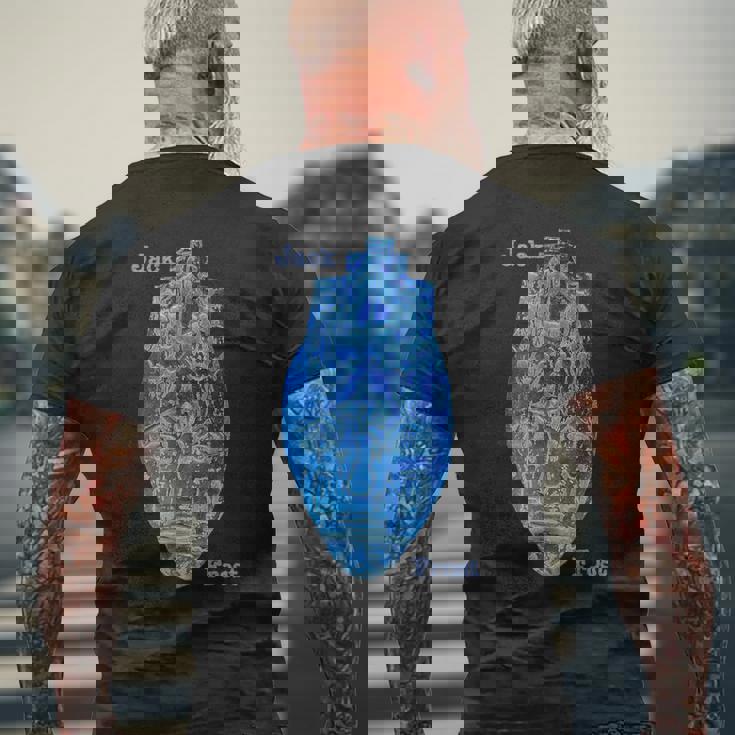 ジャックフロスト メンズTシャツ バックプリント 高齢者への贈り物