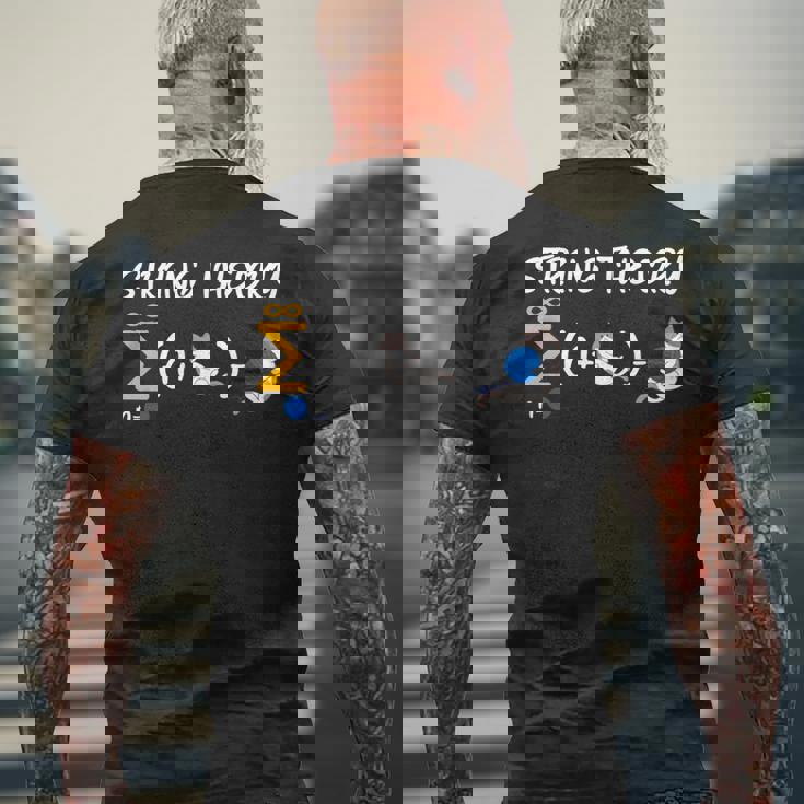 ストリング理論科学オタク物理学シュレディンガー猫 長袖tシャツ メンズTシャツ バックプリント 高齢者への贈り物