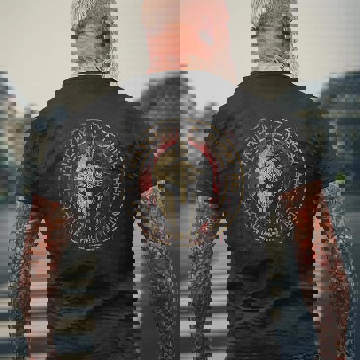 スパルタ スパルタン ファイター ヘルメット レオニダス スパルタン メンズ メンズTシャツ バックプリント 高齢者への贈り物