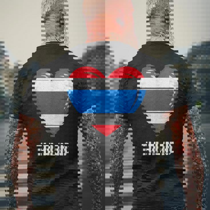 タイ国旗シャツ メンズTシャツ バックプリント 高齢者への贈り物