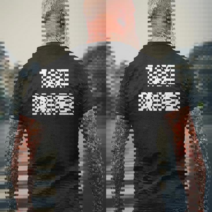 タクシードライバー メンズTシャツ バックプリント 高齢者への贈り物