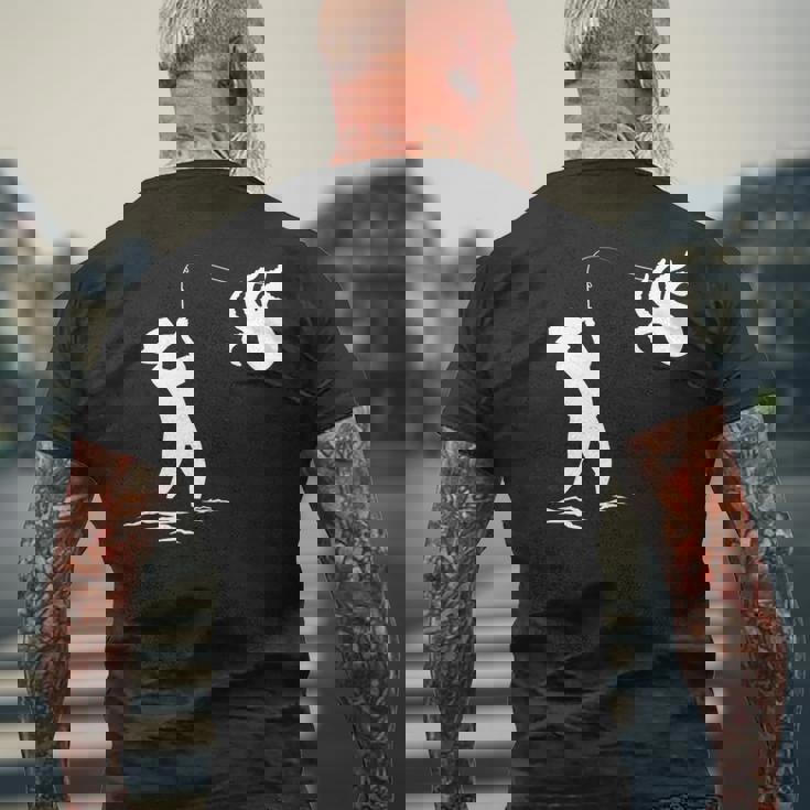 タコ釣り漁師 長袖tシャツ メンズTシャツ バックプリント 高齢者への贈り物