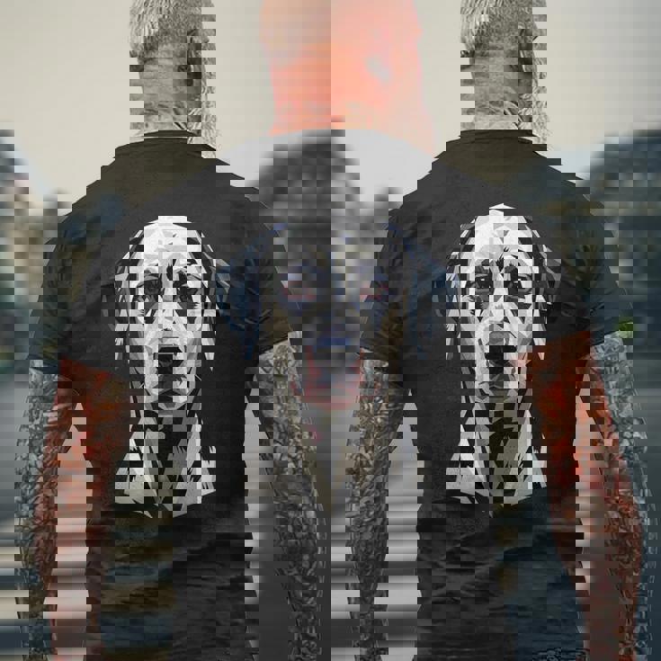 ダルメシアン 愛犬家デザイン 子犬の愛 ダルメシアン メンズTシャツ バックプリント 高齢者への贈り物