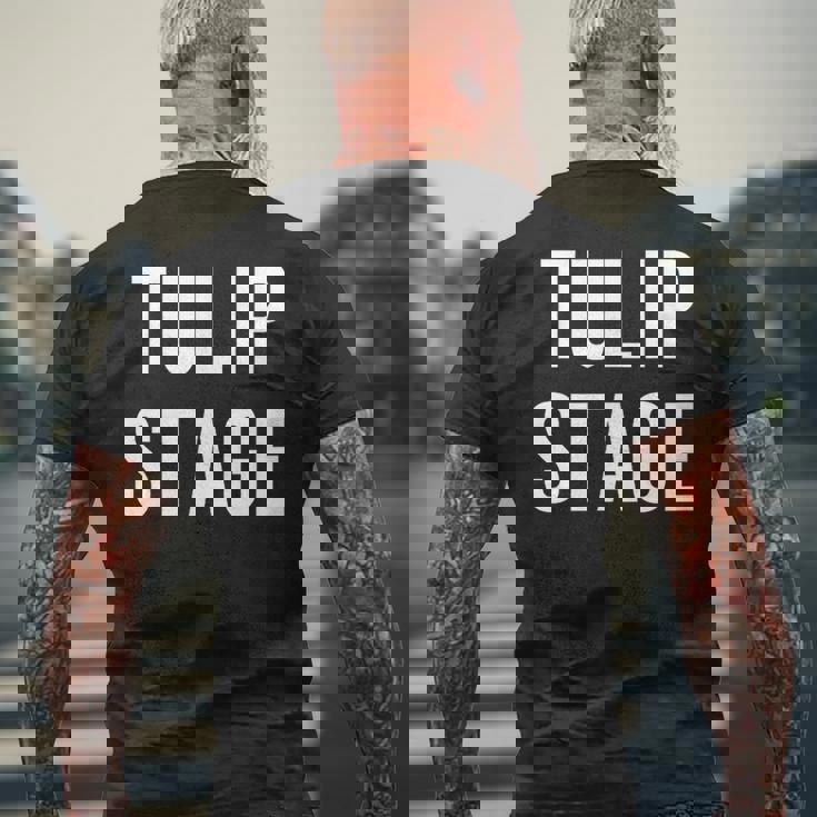 チューリップステージ メンズTシャツ バックプリント 高齢者への贈り物