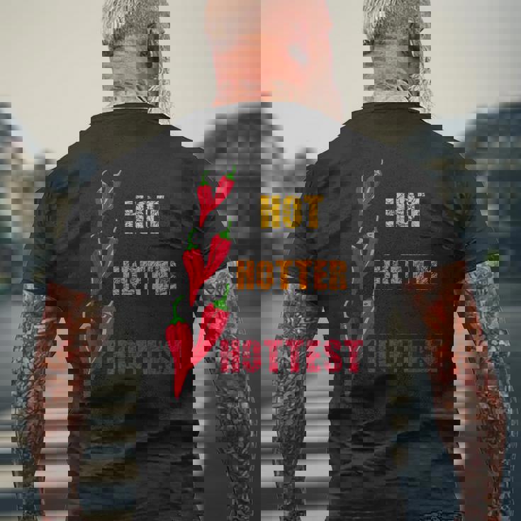 チリペッパー ホットホットホットチリペッパー メンズTシャツ バックプリント 高齢者への贈り物