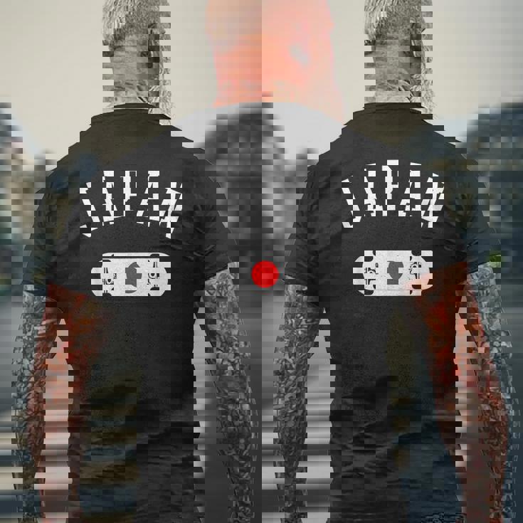 チームジャパンスケートボードジャージー日本国旗 メンズTシャツ バックプリント 高齢者への贈り物