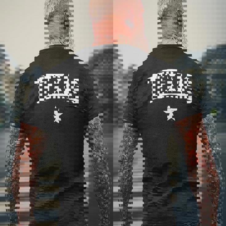 テキサス州立大学からのテキサスホームヴィンテージテキサスギフト。 メンズTシャツ バックプリント 高齢者への贈り物