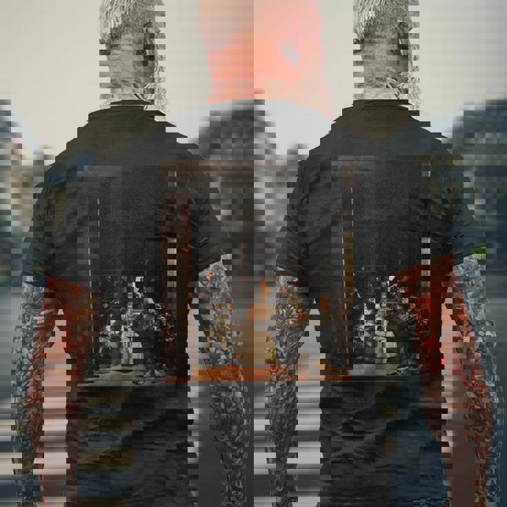 ディエゴ・ベラスケス-ラス・メニーナス メンズTシャツ バックプリント 高齢者への贈り物