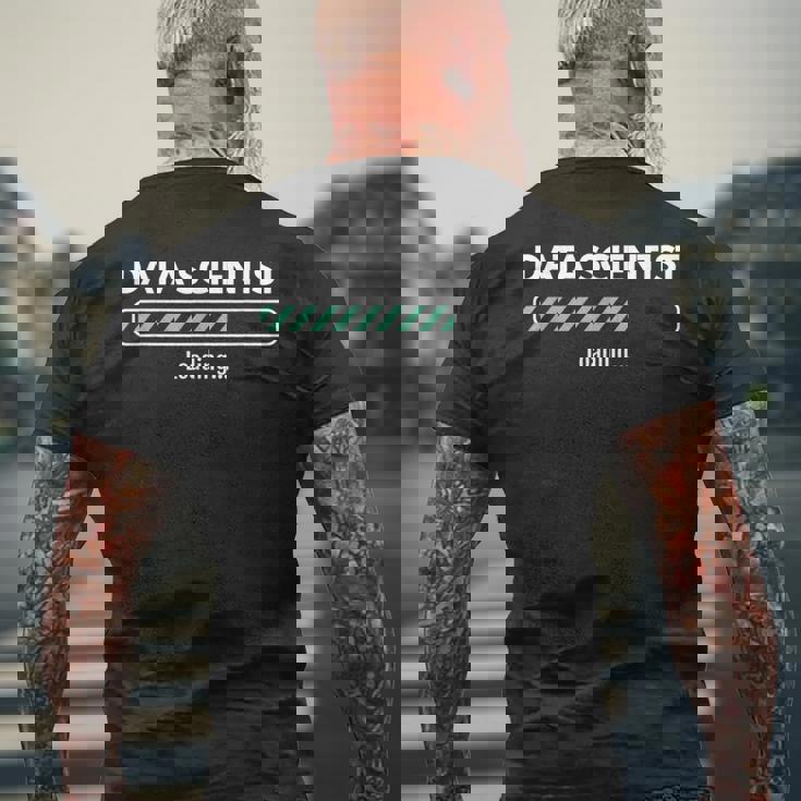 データサイエンティスト 読み込み学習データサイエンス。 メンズTシャツ バックプリント 高齢者への贈り物