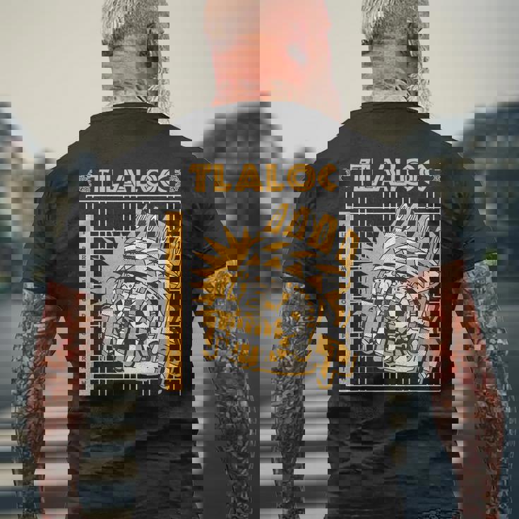 トラロック 雨の神 アステカの神 トラロック メンズTシャツ バックプリント 高齢者への贈り物