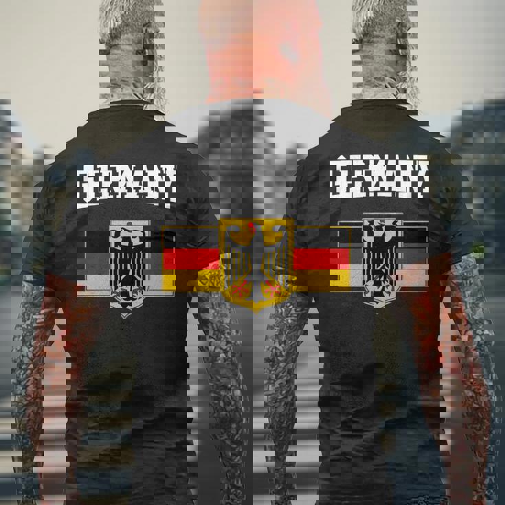 ドイツの国旗 ドイツの国章 長袖tシャツ メンズTシャツ バックプリント 高齢者への贈り物