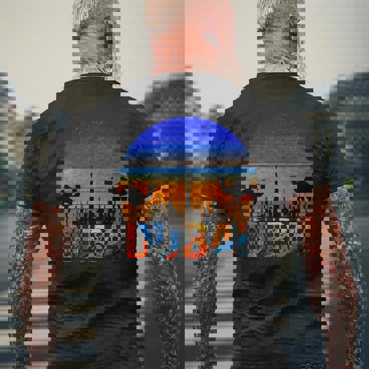 ドバイ ブルジュ ハリファ ヴィンテージ Uae ドバイ アラビア キャメル お土産 長袖tシャツ メンズTシャツ バックプリント 高齢者への贈り物