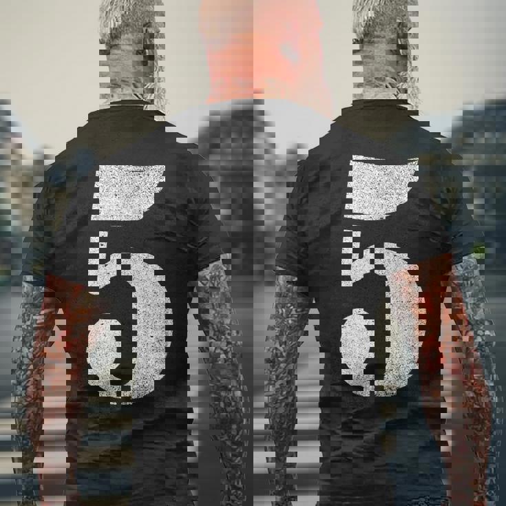 ナンバー5 メンズTシャツ バックプリント 高齢者への贈り物