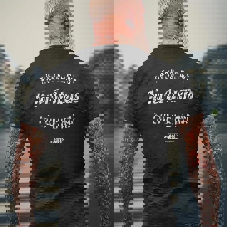 ニューオーリンズ ルイジアナ レトロ ヴィンテージ お土産 La ニューオーリンズ メンズTシャツ バックプリント 高齢者への贈り物