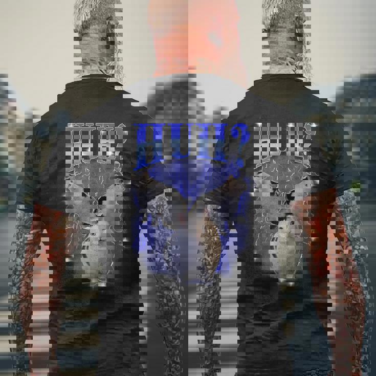 ハグ・バリー・キャット・ミーム面白い奇妙な海賊版特有のダンク・ミーム メンズTシャツ バックプリント 高齢者への贈り物