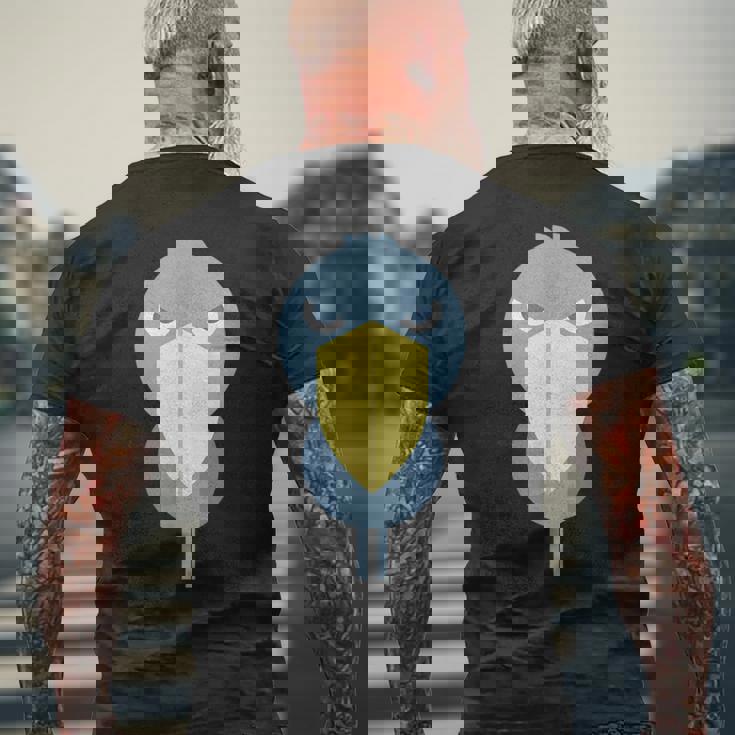 ハシビロコウ アニマル イラスト ミニマル 図案 シンプル ユニセックス ギフト メンズTシャツ バックプリント 高齢者への贈り物