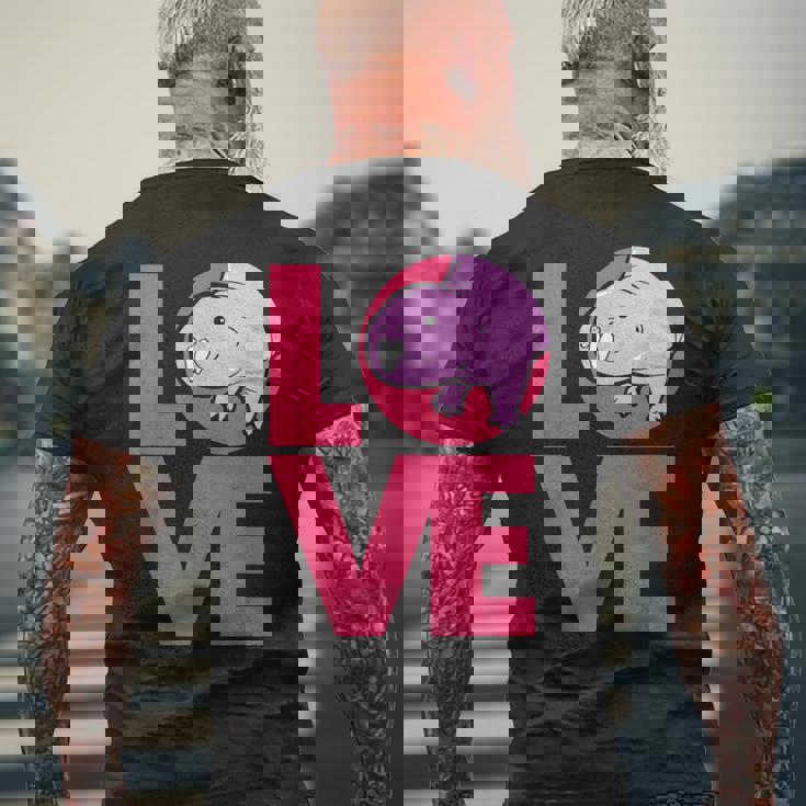 ハダカデバネズミ メンズTシャツ バックプリント 高齢者への贈り物