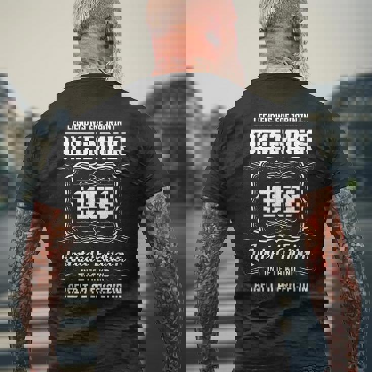 ハッピーバースデー 1959年12月 メンズTシャツ バックプリント 高齢者への贈り物