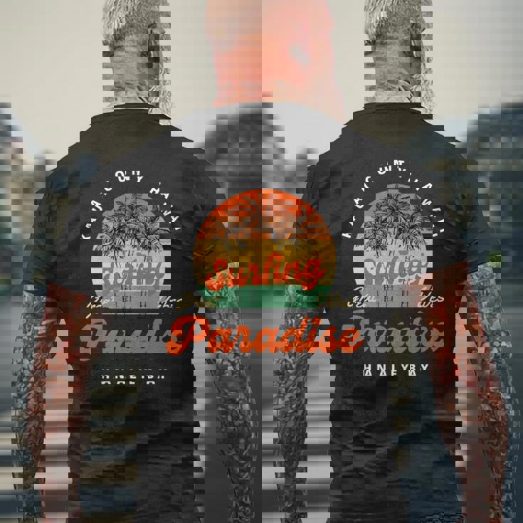 ハナレイ ベイ ハワイ カウアイ島 長袖tシャツ メンズTシャツ バックプリント 高齢者への贈り物