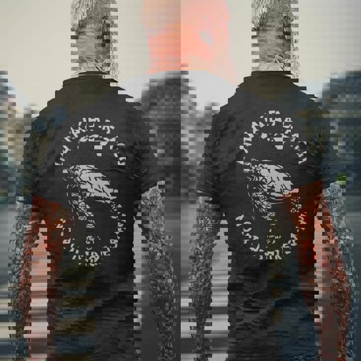 ハワイ ホヌ ウミガメ ラニアクア ビーチ ノースショア オアフ島 長袖tシャツ メンズTシャツ バックプリント 高齢者への贈り物