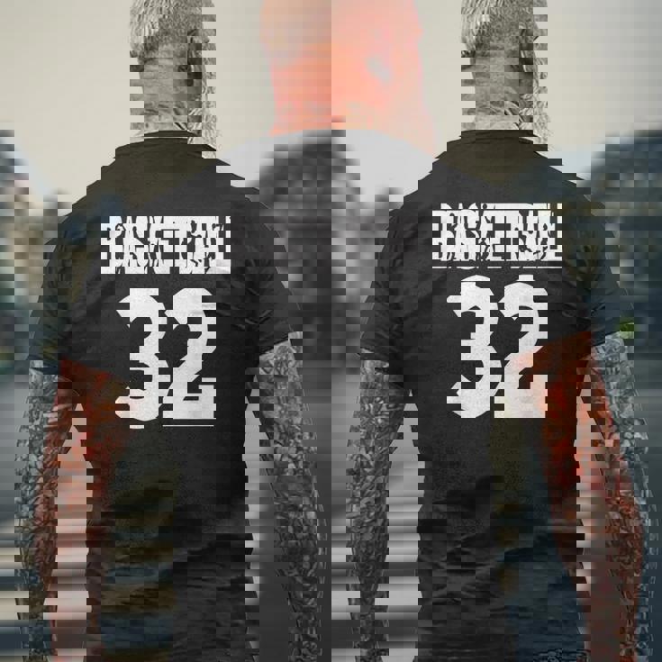 バスケットボール ナンバー32、私のお気に入りのバスケットボール選手番号 メンズTシャツ バックプリント 高齢者への贈り物