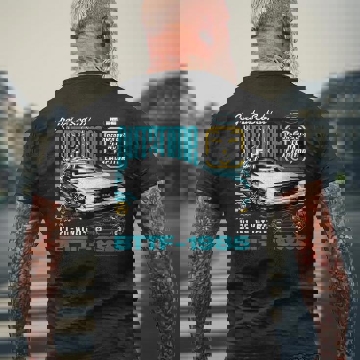 バック・トゥ・ザ・フューチャー フラックスコンデンサ メンズTシャツ バックプリント 高齢者への贈り物