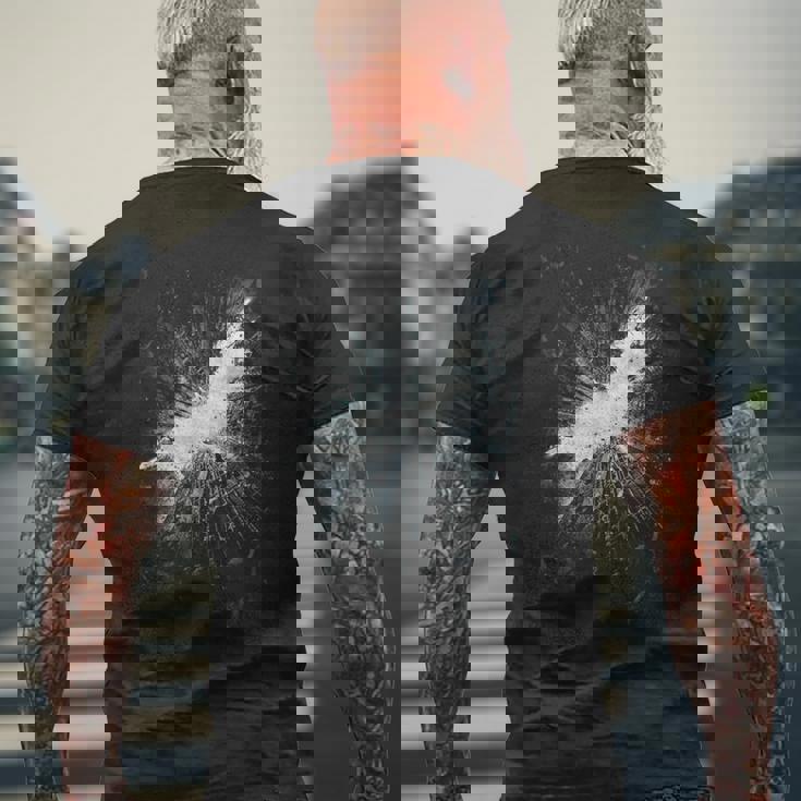 バットマン ダークナイト ライジズ ティーザー ポスター メンズTシャツ バックプリント 高齢者への贈り物