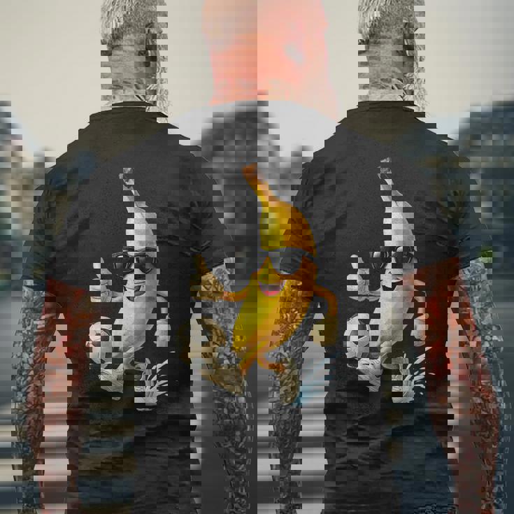 バナナサッカー メンズTシャツ バックプリント 高齢者への贈り物