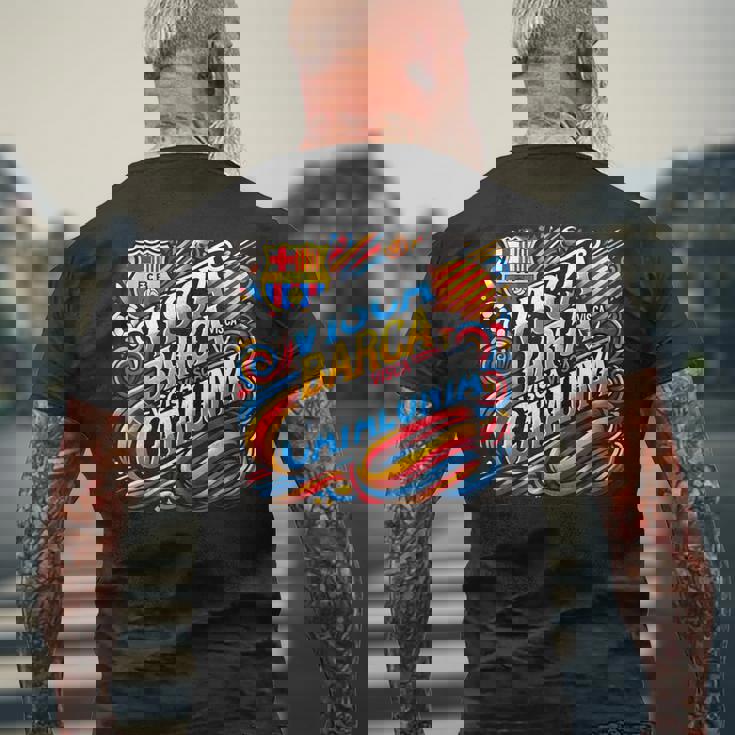 バルセロナ フットボール クラブ スペイン エスパーナ バルセロナ メンズ レディース メンズTシャツ バックプリント 高齢者への贈り物