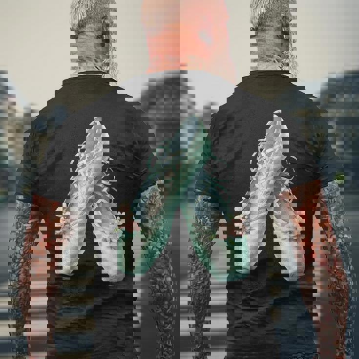 バレリーナガール ミントグリーン ダンス バレエ水彩画 メンズTシャツ バックプリント 高齢者への贈り物