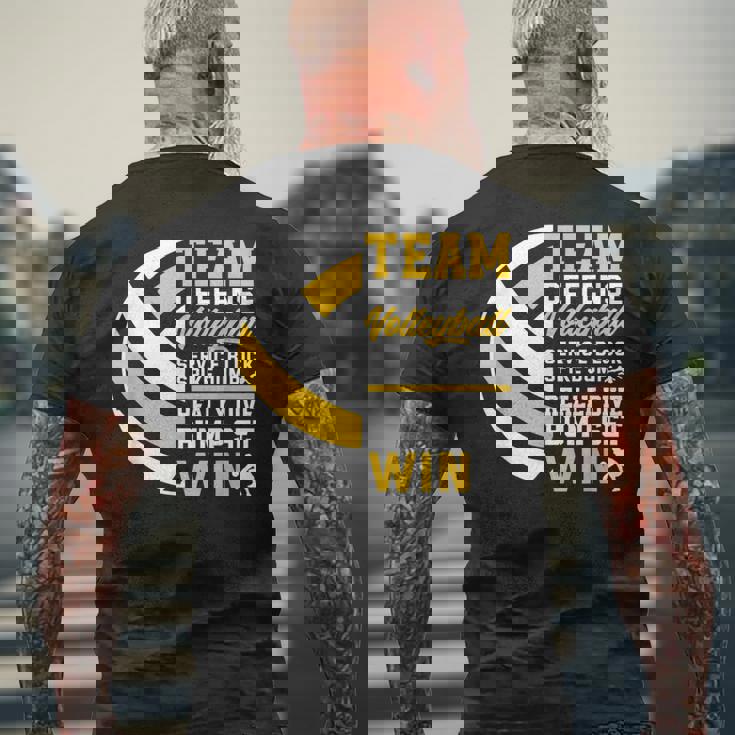 バレーボールチーム メンズTシャツ バックプリント 高齢者への贈り物