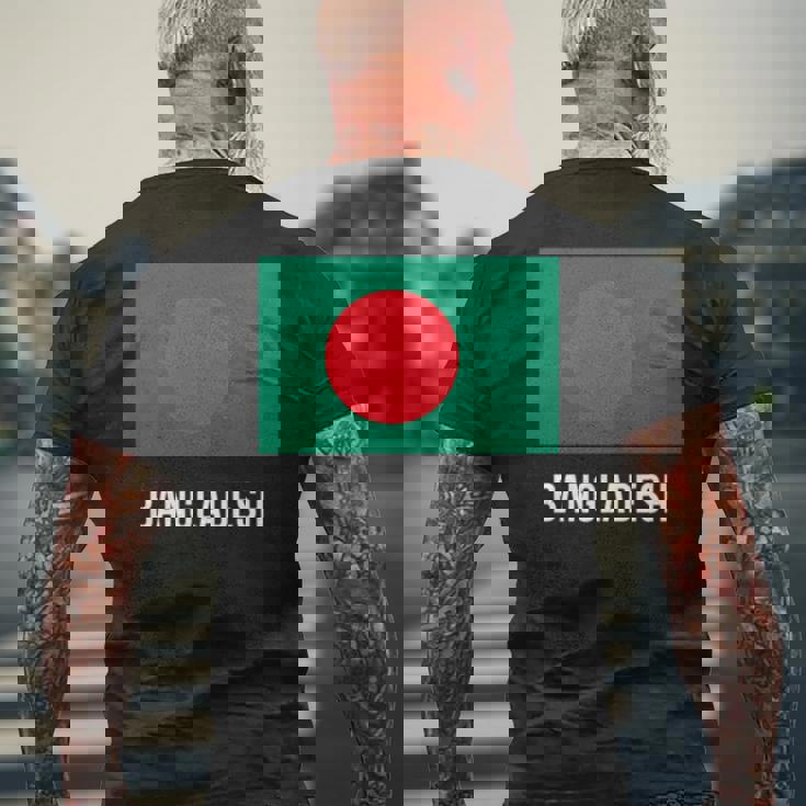 バングラデシュ バングラデシュ国旗 長袖tシャツ メンズTシャツ バックプリント 高齢者への贈り物