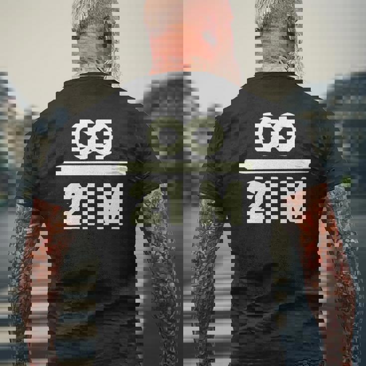 ビットコイン 2100万 マーケットキャップ 暗号通貨愛好家向け 長袖tシャツ メンズTシャツ バックプリント 高齢者への贈り物