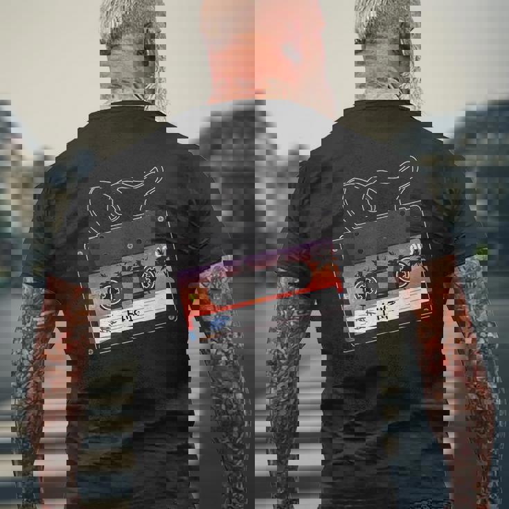 ビーチ ミックステープ ハワイアン アロハ パーム サンセット 80年代 メンズTシャツ バックプリント 高齢者への贈り物