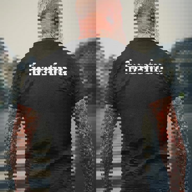 フィオレンティーノ フィレンツェ市 男性的 メンズTシャツ バックプリント 高齢者への贈り物