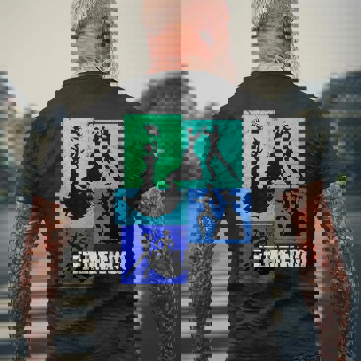 フラメンコダンサー用フラメンコtシャツ レトロメンズフラメンコ メンズTシャツ バックプリント 高齢者への贈り物