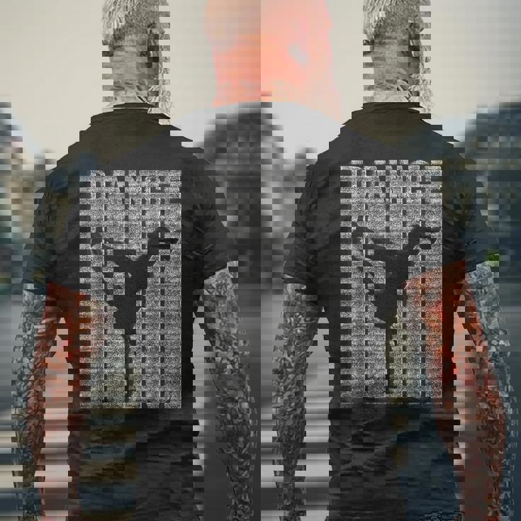 ブレイクダンス シャツ ヒップホップ ダンス イメージ シルエット ブレイクダンス メンズTシャツ バックプリント 高齢者への贈り物