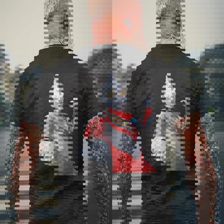 ブロマイドシリーズ ウルトラマンティガ パワータイプ メンズTシャツ バックプリント 高齢者への贈り物