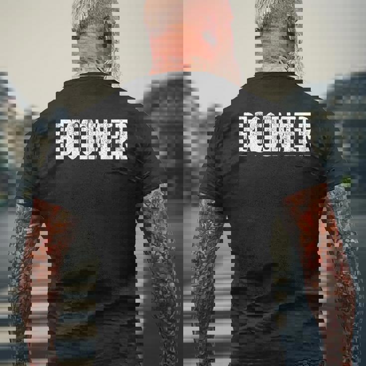 ブーマービンテージベビーブーマージェネレーションプラウドブーマー メンズTシャツ バックプリント 高齢者への贈り物