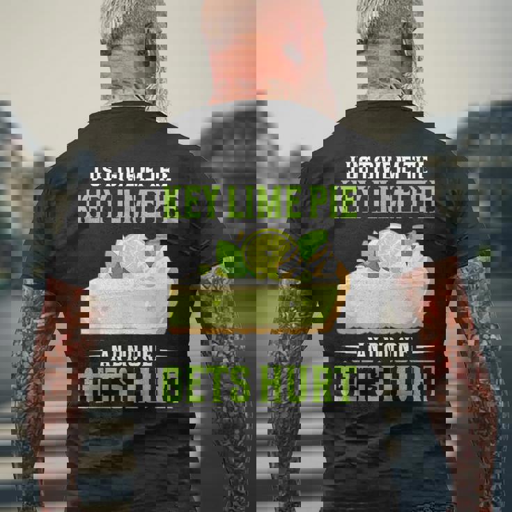 ベーカリーパイ デザート Give Me Baker Food Lover Key ライムパイ メンズTシャツ バックプリント 高齢者への贈り物