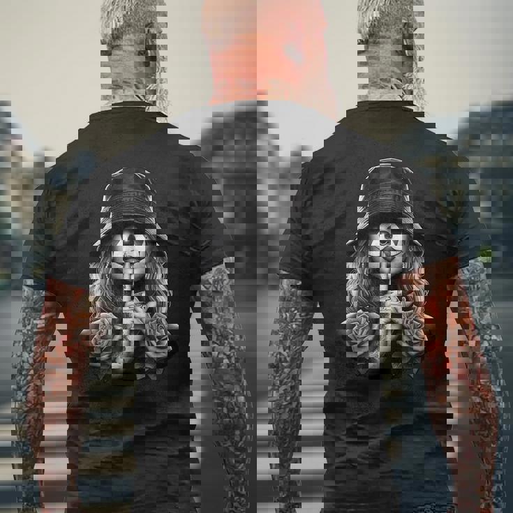 ペイサ・チカーナ アート タトゥー チカーノ チョラ チョロ ピエロ メンズTシャツ バックプリント 高齢者への贈り物