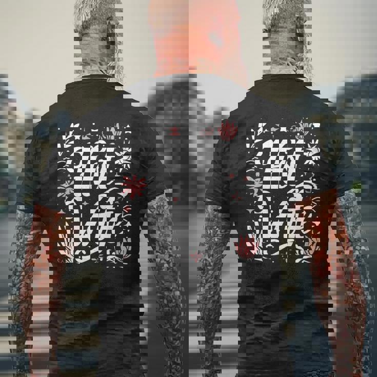 ホットワイフライフスタイルセクシーホットワイフ 長袖tシャツ メンズTシャツ バックプリント 高齢者への贈り物