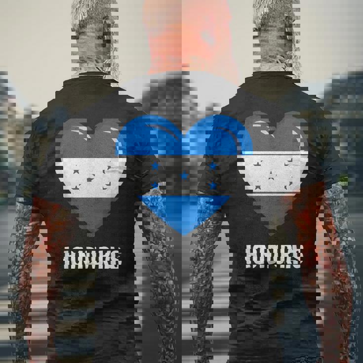 ホンジュラス国旗シャツ メンズTシャツ バックプリント 高齢者への贈り物