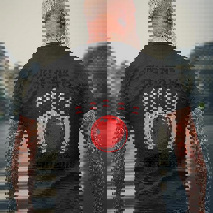 ボウリング It's Not My Fault It's The Lane Conditions ボウラー メンズTシャツ バックプリント 高齢者への贈り物