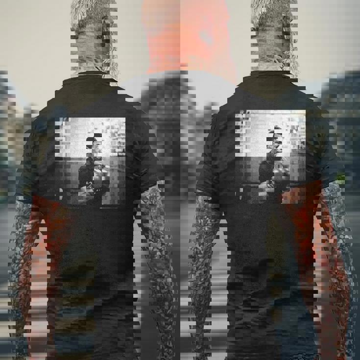 ボクサー マイク・タイソン ロンドンで ジェームズ・ティリス 対 フランク・ブルーノ メンズTシャツ バックプリント 高齢者への贈り物