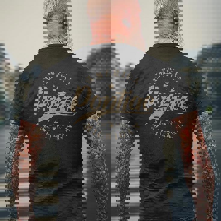 ポンティアック Mi メンズTシャツ バックプリント 高齢者への贈り物