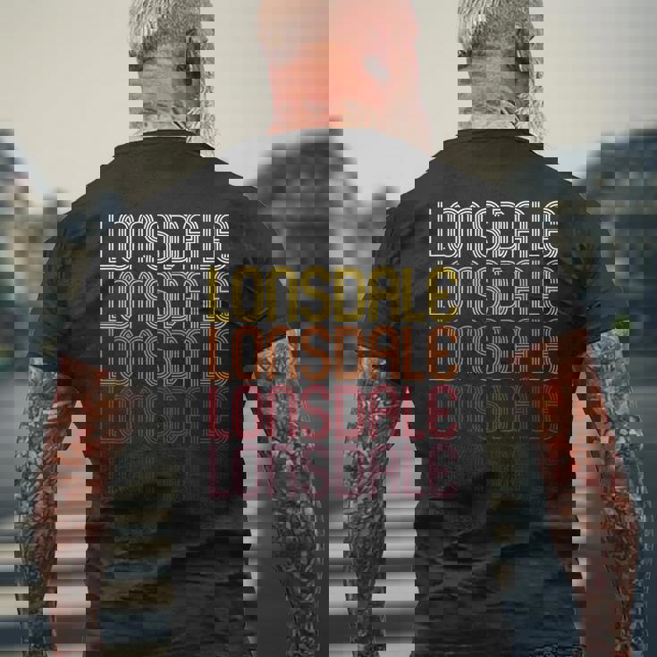 ミネソタ州ロンズデール メンズTシャツ バックプリント 高齢者への贈り物