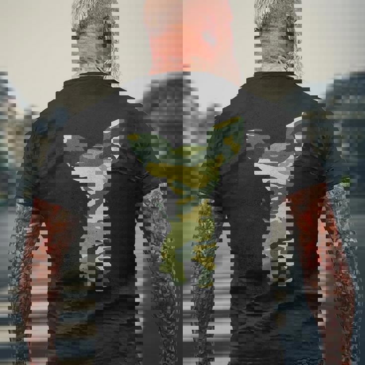 ミリタリー チワワ カモ メンズ プリント Us Dog Pup 退役軍人ギフト メンズTシャツ バックプリント 高齢者への贈り物