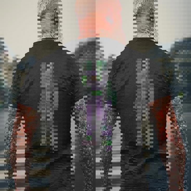 モザイク メンズTシャツ バックプリント 高齢者への贈り物